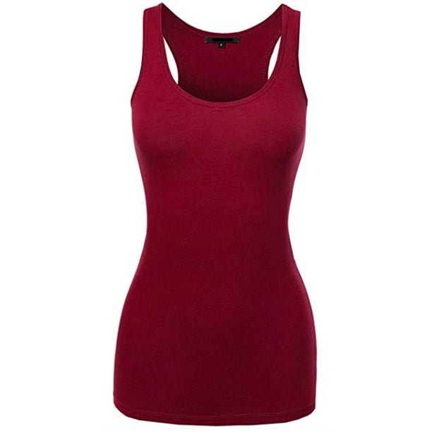 Workout FDPlus Womens Racerback Plus Size Solid Tank Top Yoga 1x 2X 3X